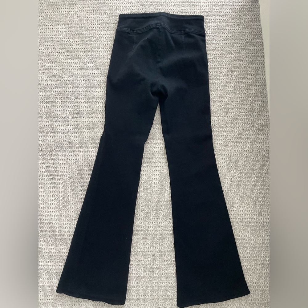 Frame Denim Noir Jet Set Flare Flared Trousers - Size One